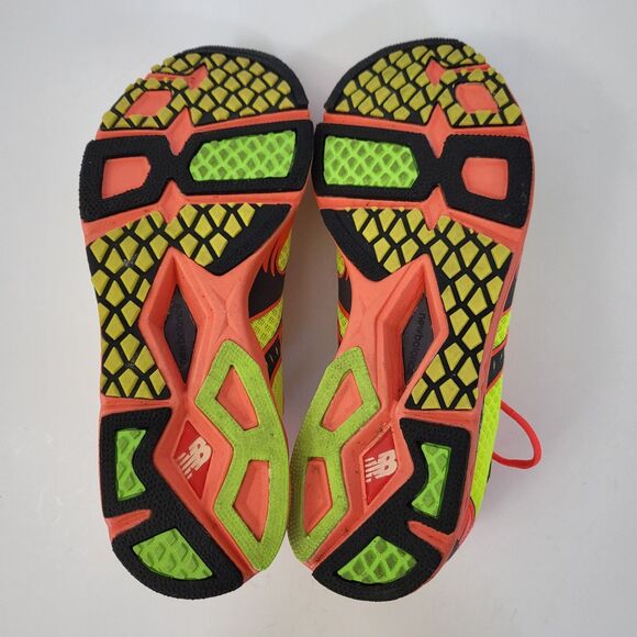 NEW BALANCE Sneakers Womens 6 Running Shoes Yellow Orange Neon WR1400DY - Picture 7 of 8